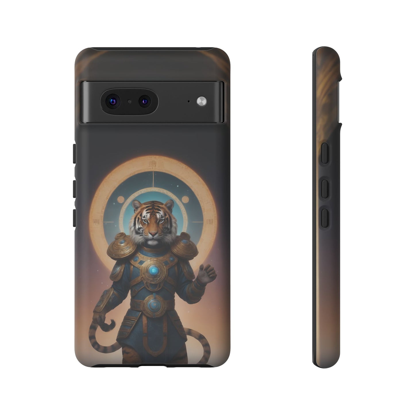 Chinese Zodiac Tiger Phone Case for Google Pixel 8 Pro, Pixel 8, Pixel 7, Pixel 6 Pro, Pixel 6, Pixel 5 5G - Designed by Thalia