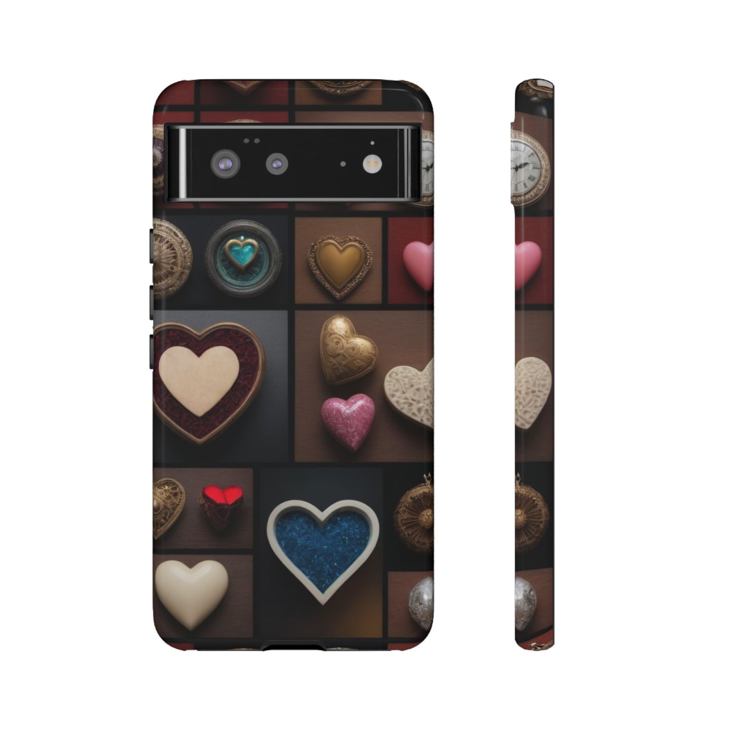 Love Button Phone Case for iPhone 8–16 Pro Max, Pixel 5–8 Pro, Galaxy S10–S24 Ultra - Designed by Thalia