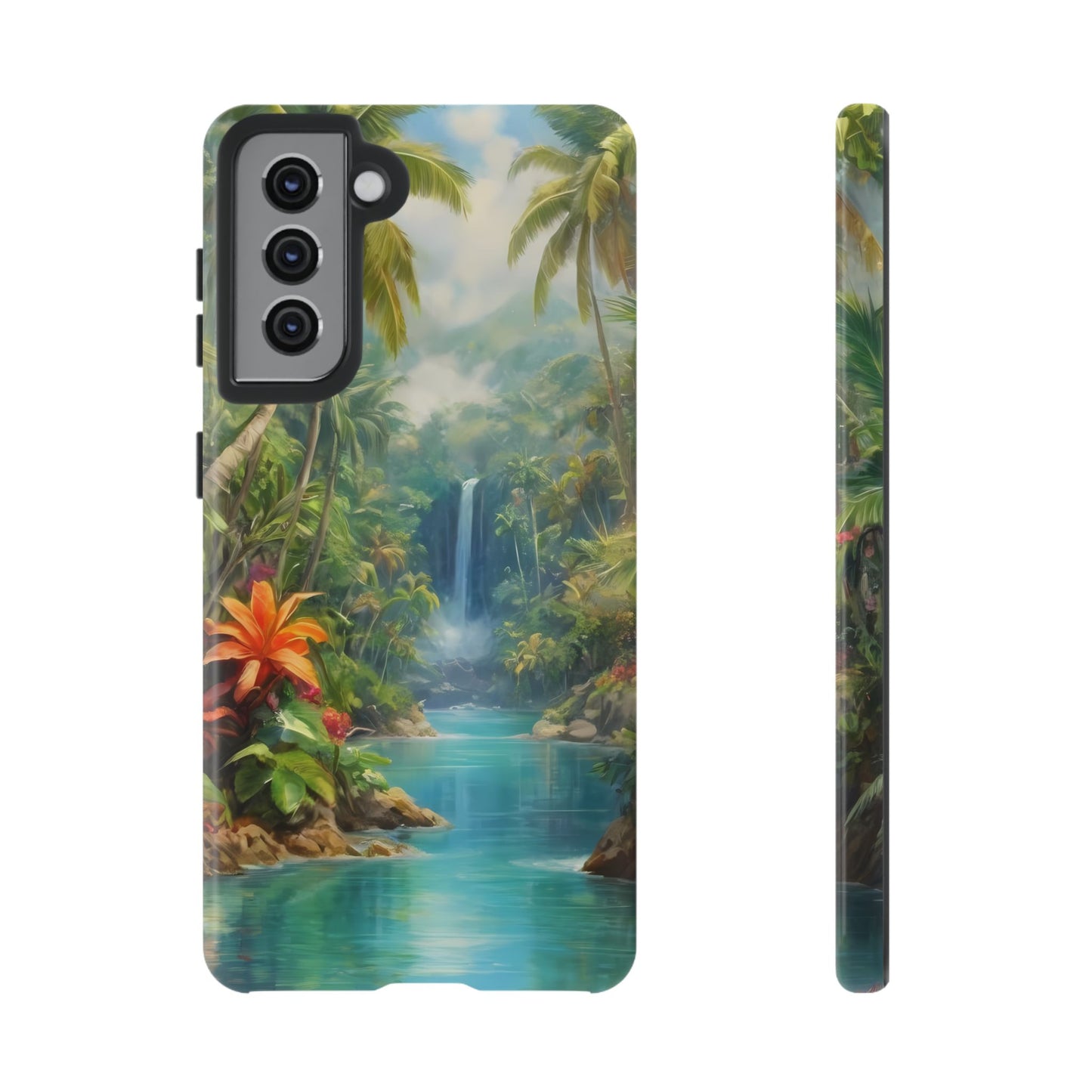 Tropical Paradise Phone Case for iPhone 8–16 Pro Max, Pixel 5–8 Pro, Galaxy S10–S24 Ultra - Designed by Thalia