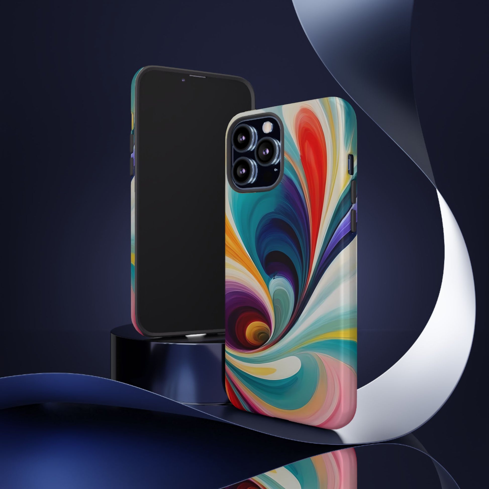 Abstract Elegance Phone Case for iPhone 8–16 Pro Max, Pixel 5–8 Pro, Galaxy S10–S24 Ultra - Designed by Thalia