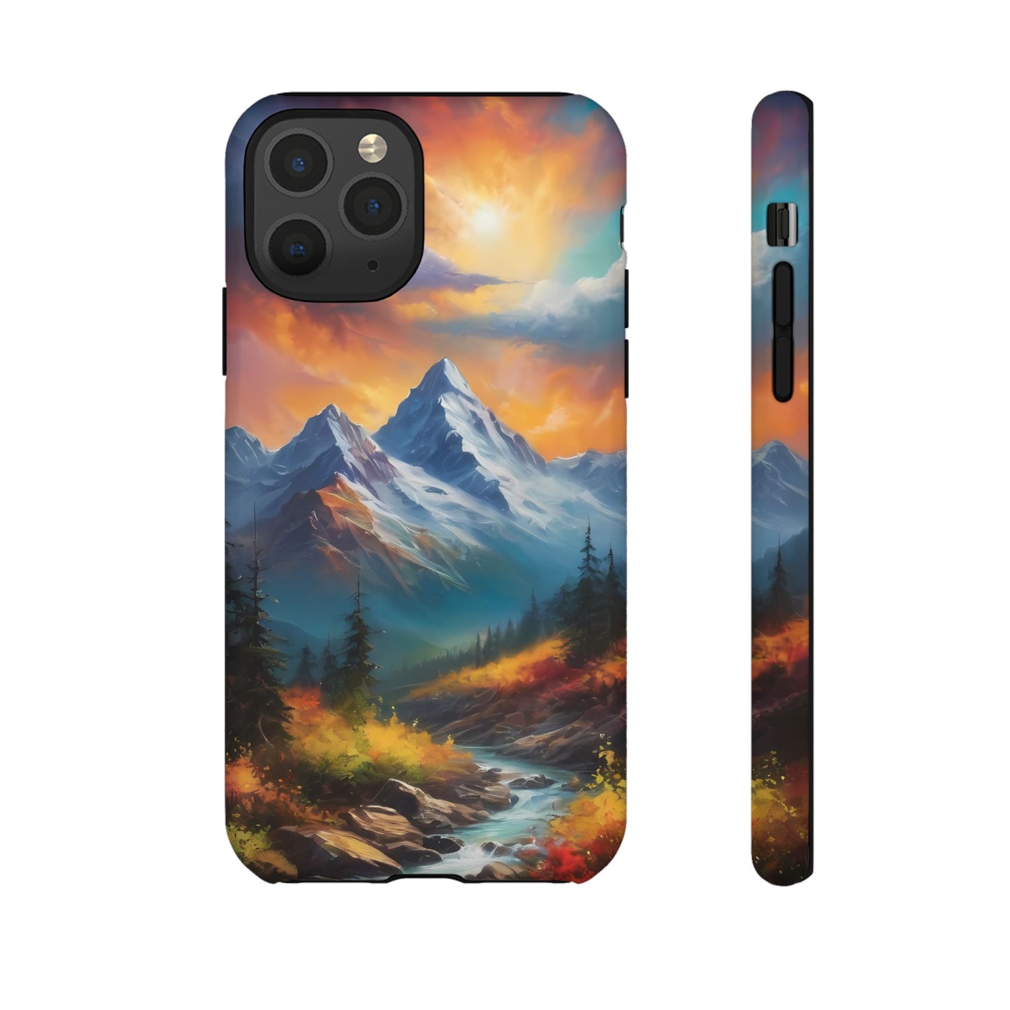 Mystic Mountains Phone Case for iPhone 8–16 Pro Max, Pixel 5–8 Pro, Galaxy S10–S24 Ultra - Designed by Thalia