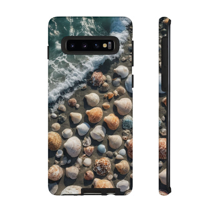 She Sells Sea Shells Custom Phone Case for Samsung Galaxy S10–S10 Plus, S20–S20 Ultra, S21, S22, S23, S24 Ultra - Designed by Thalia