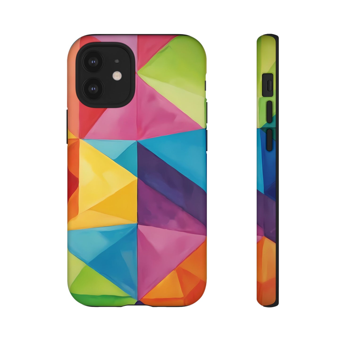 Geometric Play Phone Case for iPhone 8–16 Pro Max, Pixel 5–8 Pro, Galaxy S10–S24 Ultra - Designed by Thalia