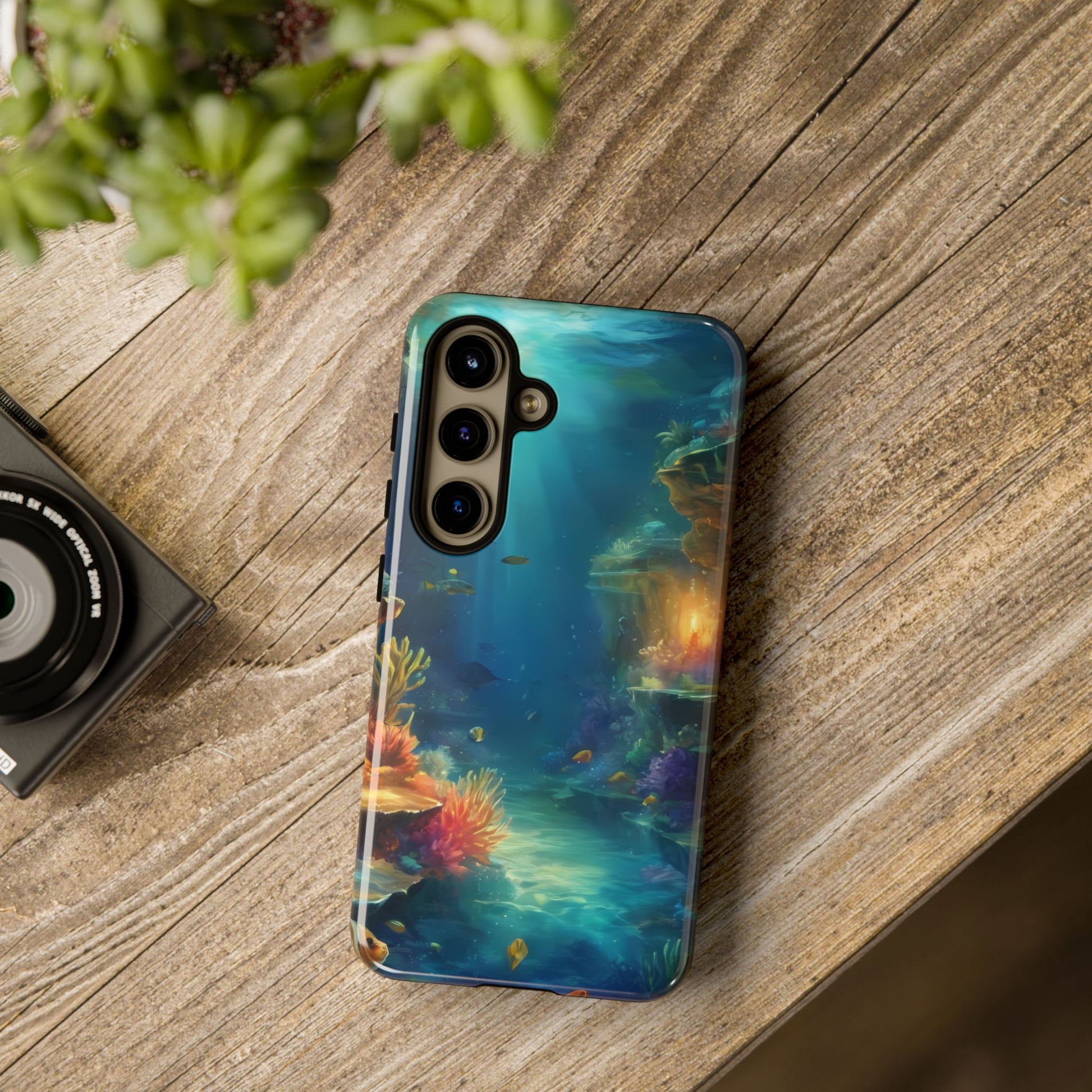 Oceanic Depths Custom Phone Case for Samsung Galaxy S10–S10 Plus, S20–S20 Ultra, S21, S22, S23, S24 Ultra - Designed by Thalia