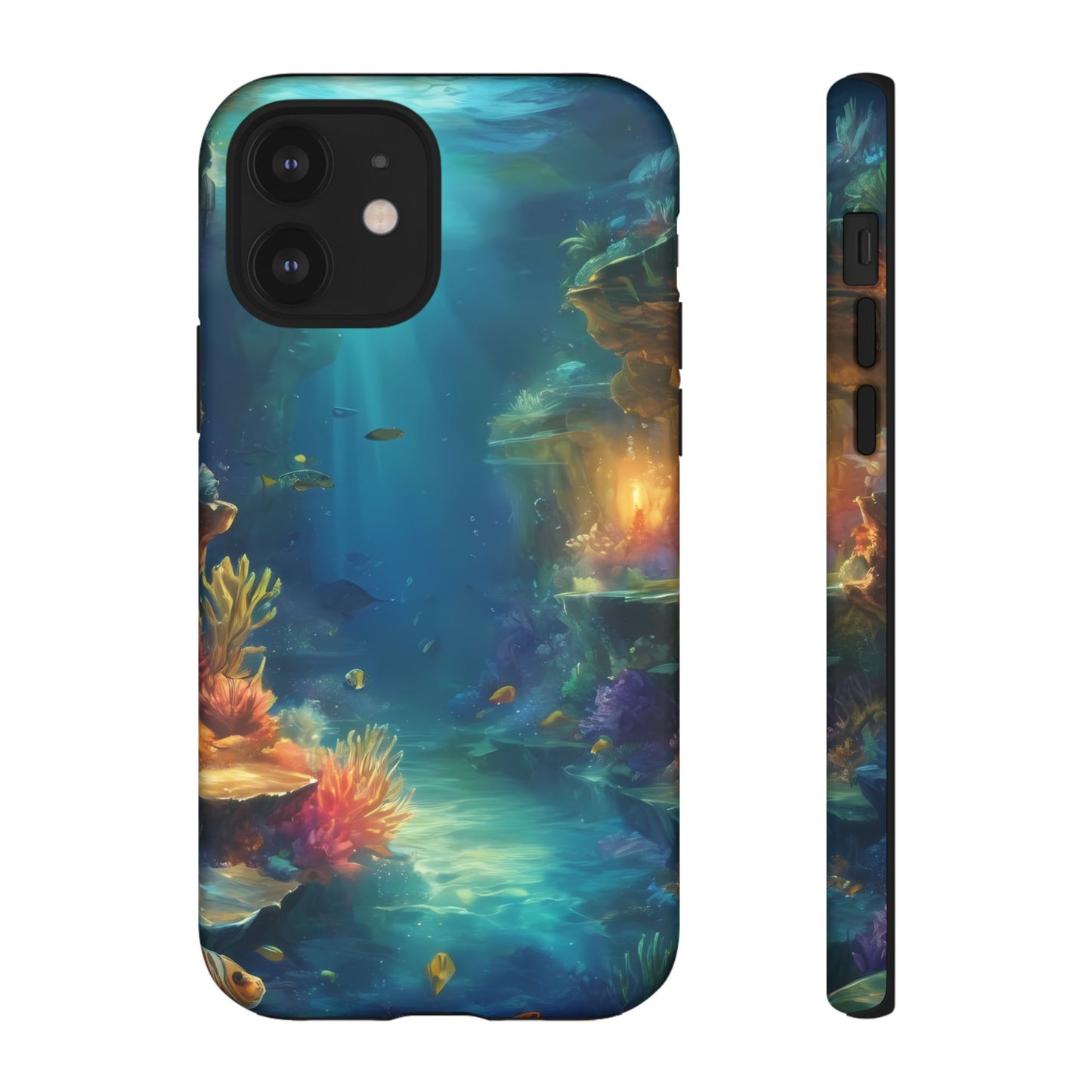 Oceanic Depths Stylish Unique UV Protected Phone Case for iPhone 8–16 Pro Max, iPhone 8 Plus–13 Mini, iPhone XS–XS Max, iPhone 11–14 Pro Max - Designed by Thalia