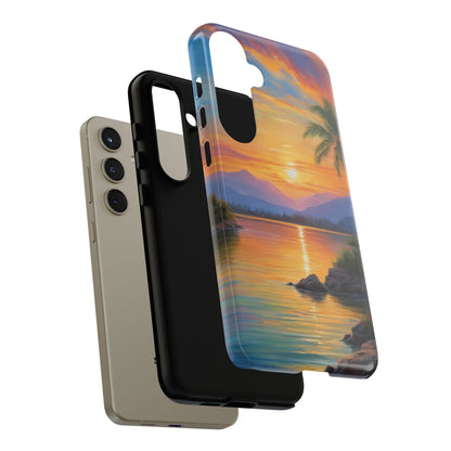 Sunset Serenade Custom Phone Case for Samsung Galaxy S10–S10 Plus, S20–S20 Ultra, S21, S22, S23, S24 Ultra - Designed by Thalia