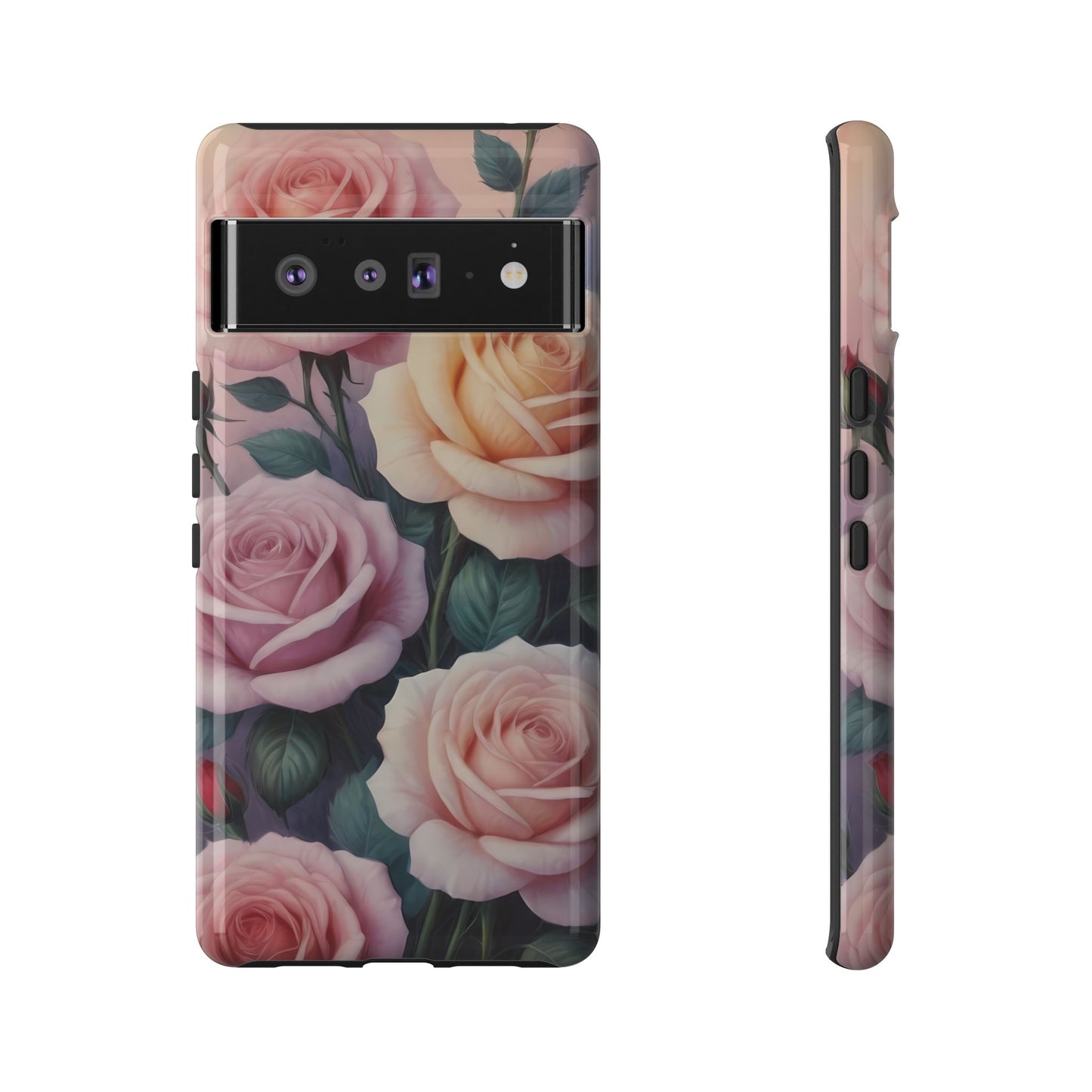 Bloom with Style - Roses Phone Case for iPhone 8–16 Pro Max, Pixel 5–8 Pro, Galaxy S10–S24 Ultra - Designed by Thalia