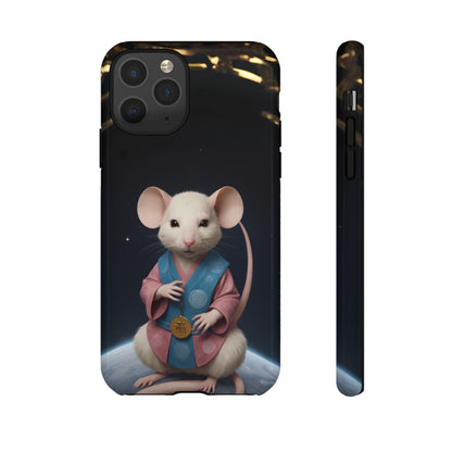 Chinese Zodiac Rat Phone Case for iPhone 8–16 Pro Max, iPhone 8 Plus–13 Mini, iPhone XS–XS Max, iPhone 11–14 Pro Max - Designed by Thalia