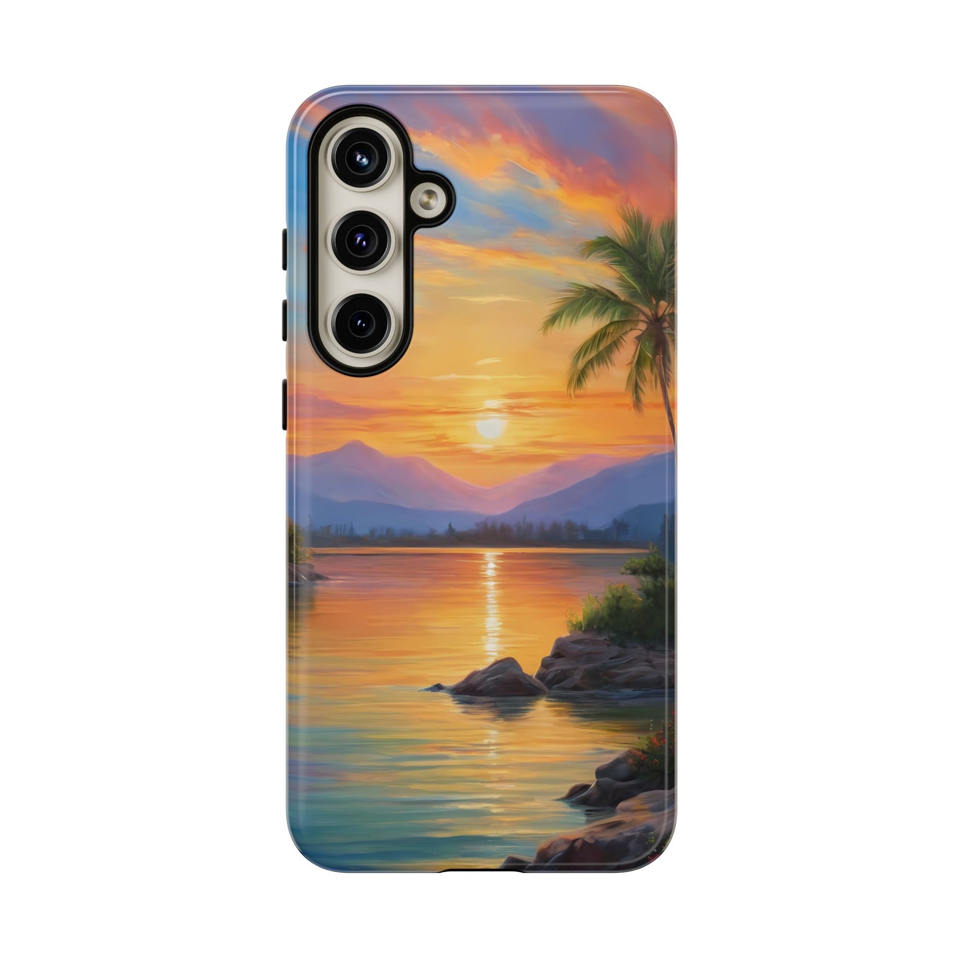 Sunset Serenade Phone Case for iPhone 8–16 Pro Max, Pixel 5–8 Pro, Galaxy S10–S24 Ultra - Designed by Thalia