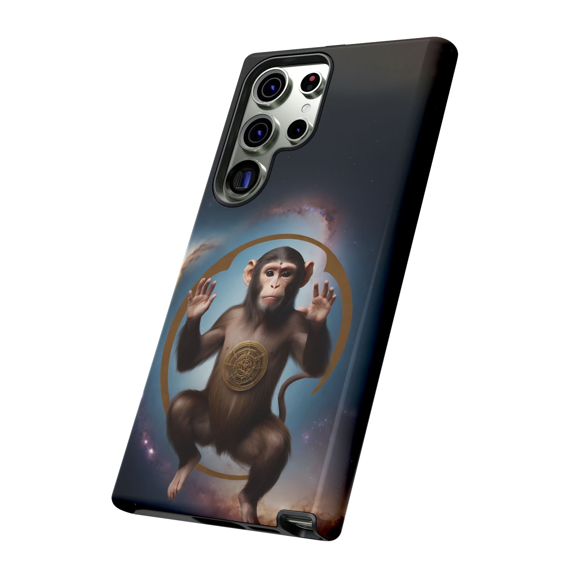 Chinese Zodiac Monkey Custom Phone Case for iPhone 8–16 Pro Max, Pixel 5–8 Pro, Galaxy S10–S24 Ultra - Designed by Thalia