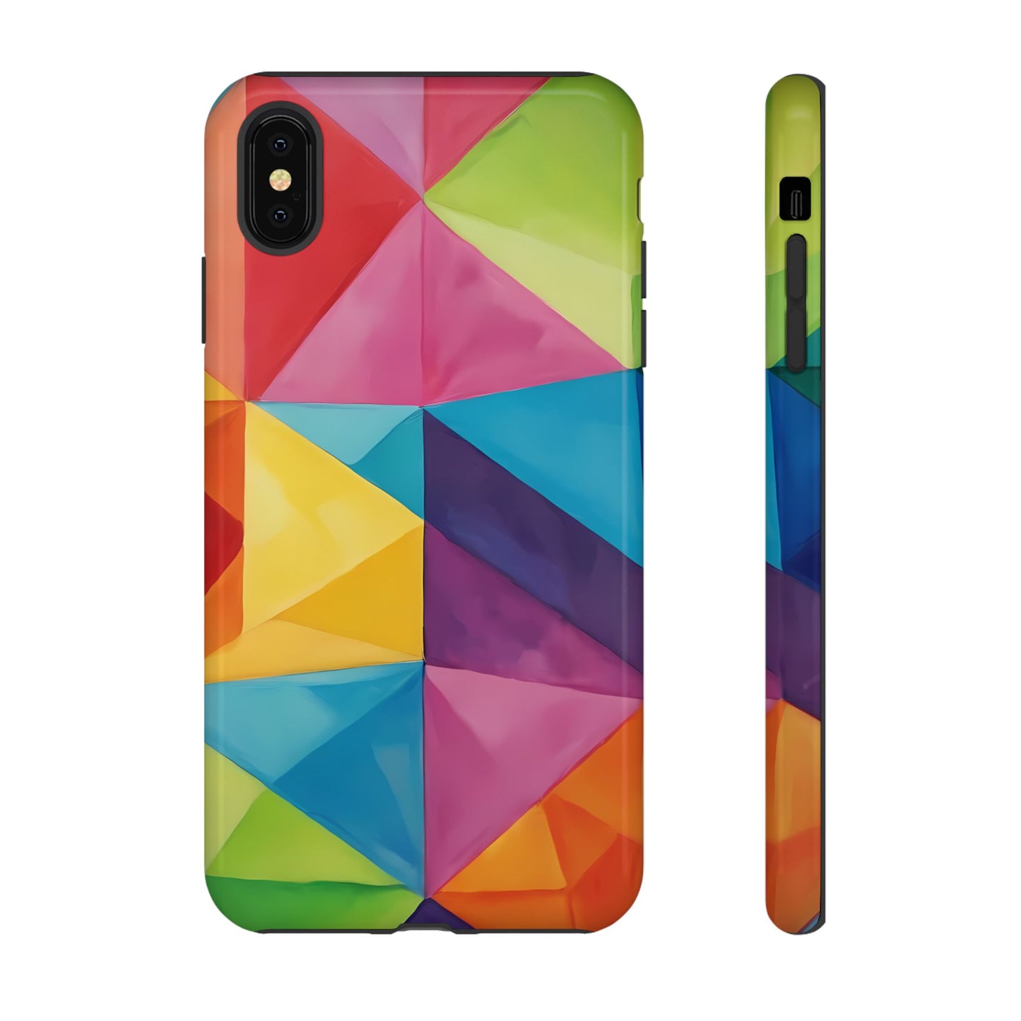 Geometric Play Phone Case for iPhone 8–16 Pro Max, Pixel 5–8 Pro, Galaxy S10–S24 Ultra - Designed by Thalia