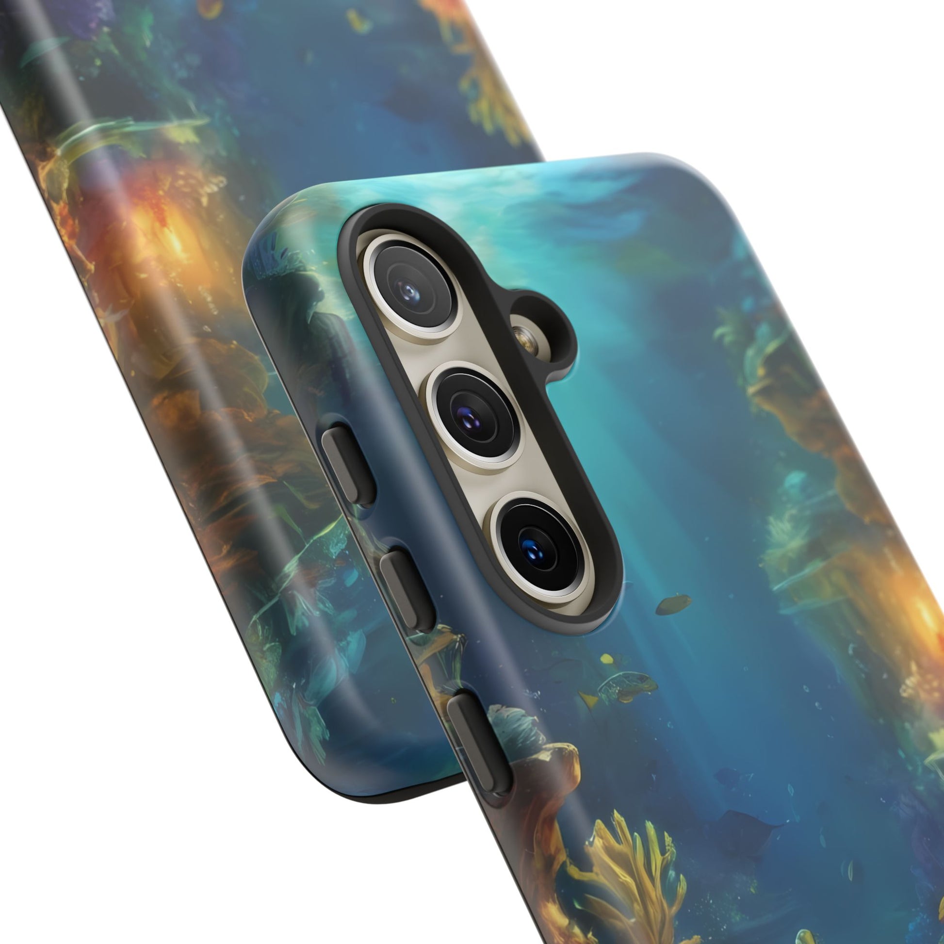 Oceanic Depths Custom Phone Case for Samsung Galaxy S10–S10 Plus, S20–S20 Ultra, S21, S22, S23, S24 Ultra - Designed by Thalia