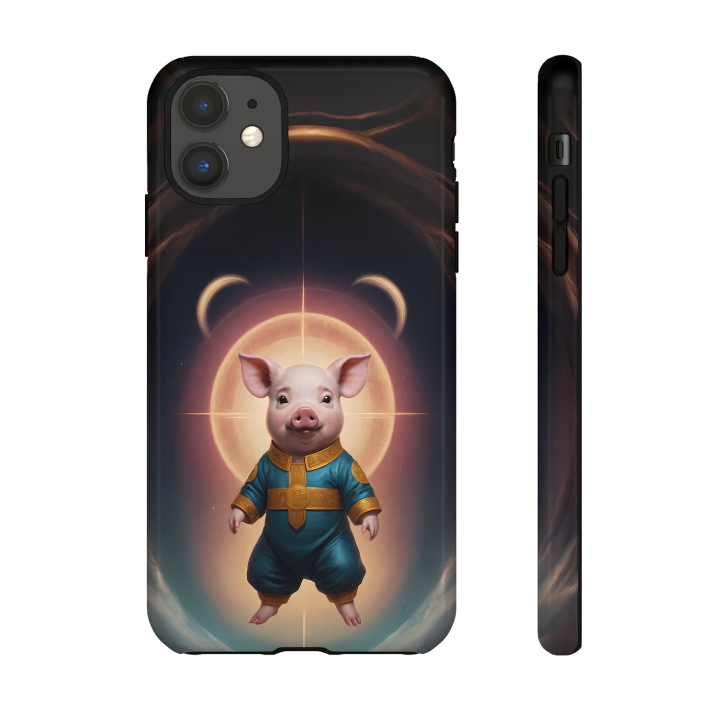 Chinese Zodiac Pig Phone Case for iPhone 8–16 Pro Max, iPhone 8 Plus–13 Mini, iPhone XS–XS Max, iPhone 11–14 Pro Max - Designed by Thalia