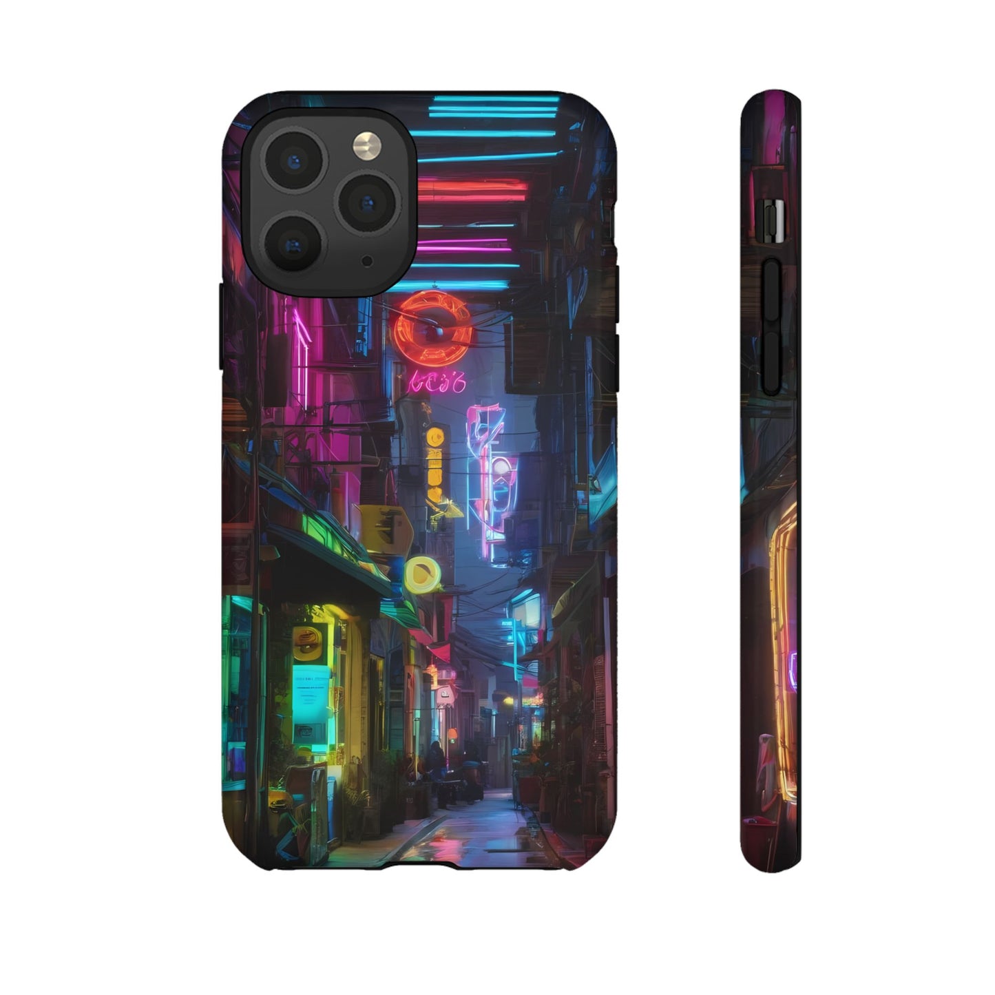 Electric Neon Phone Case for iPhone 8–16 Pro Max, iPhone 8 Plus–13 Mini, iPhone XS–XS Max, iPhone 11–14 Pro Max - Designed by Thalia