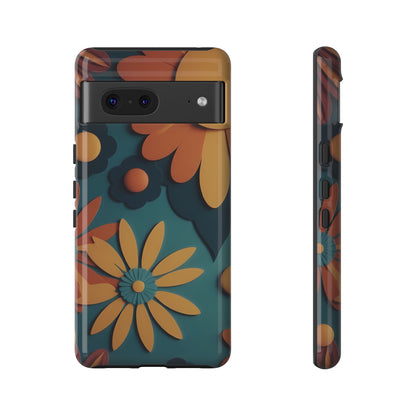 70s Retro Phone Case for iPhone 8–16 Pro Max, Pixel 5–8 Pro, Galaxy S10–S24 Ultra - Designed by Thalia