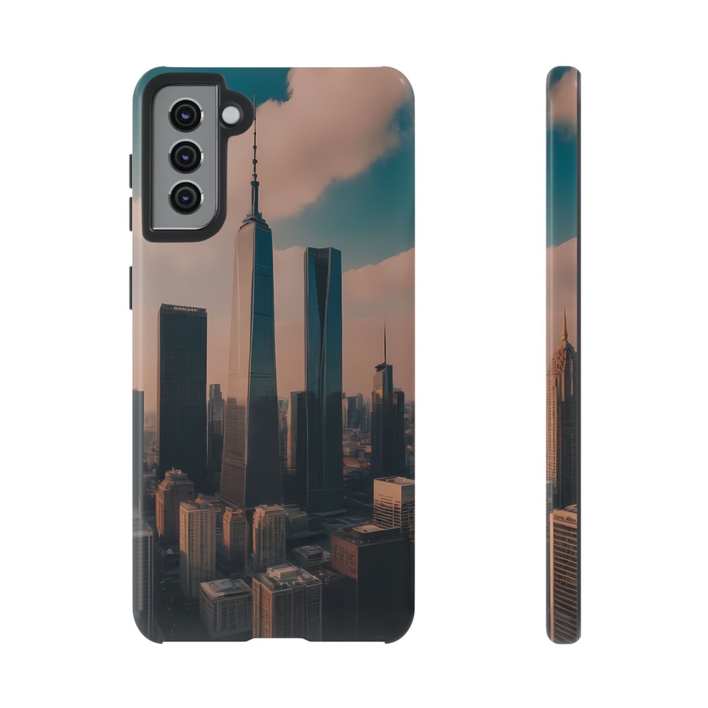 City Skylines Custom Phone Case for Samsung Galaxy S10–S10 Plus, S20–S20 Ultra, S21, S22, S23, S24 Ultra - Designed by Thalia