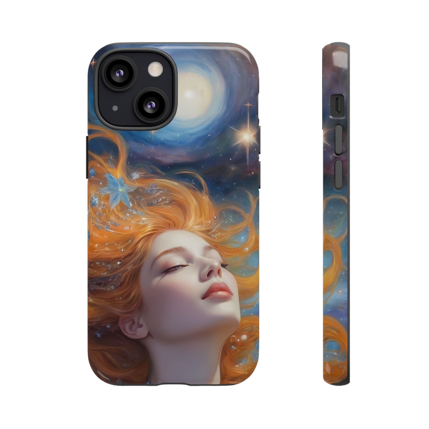 Celestial Dreams Custom Phone Case for iPhone 8–16 Pro Max, iPhone 8 Plus–13 Mini, iPhone XS–XS Max, iPhone 11–14 Pro Max - Designed by Thalia