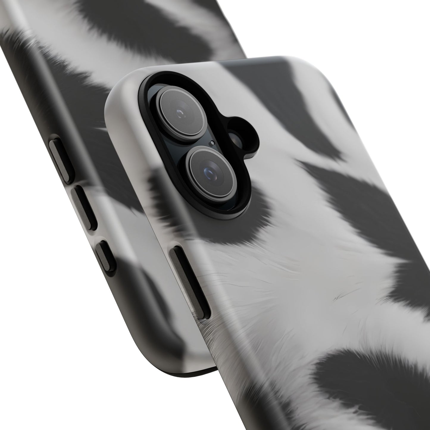 Chic Bovine Elegance Custom Phone Case for iPhone 8–16 Pro Max, iPhone 8 Plus–13 Mini, iPhone XS–XS Max, iPhone 11–14 Pro Max - Designed by Thalia