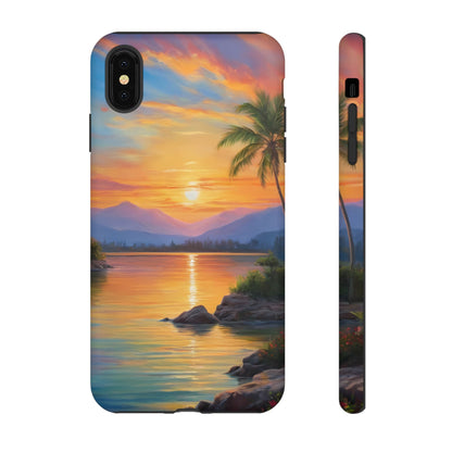 Sunset Serenade Phone Case for iPhone 8–16 Pro Max, Pixel 5–8 Pro, Galaxy S10–S24 Ultra - Designed by Thalia