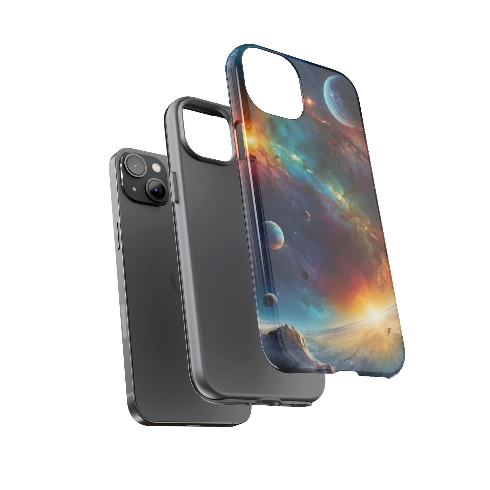 Cosmic Voyage Phone Case for iPhone 8–16 Pro Max, Pixel 5–8 Pro, Galaxy S10–S24 Ultra - Designed by Thalia