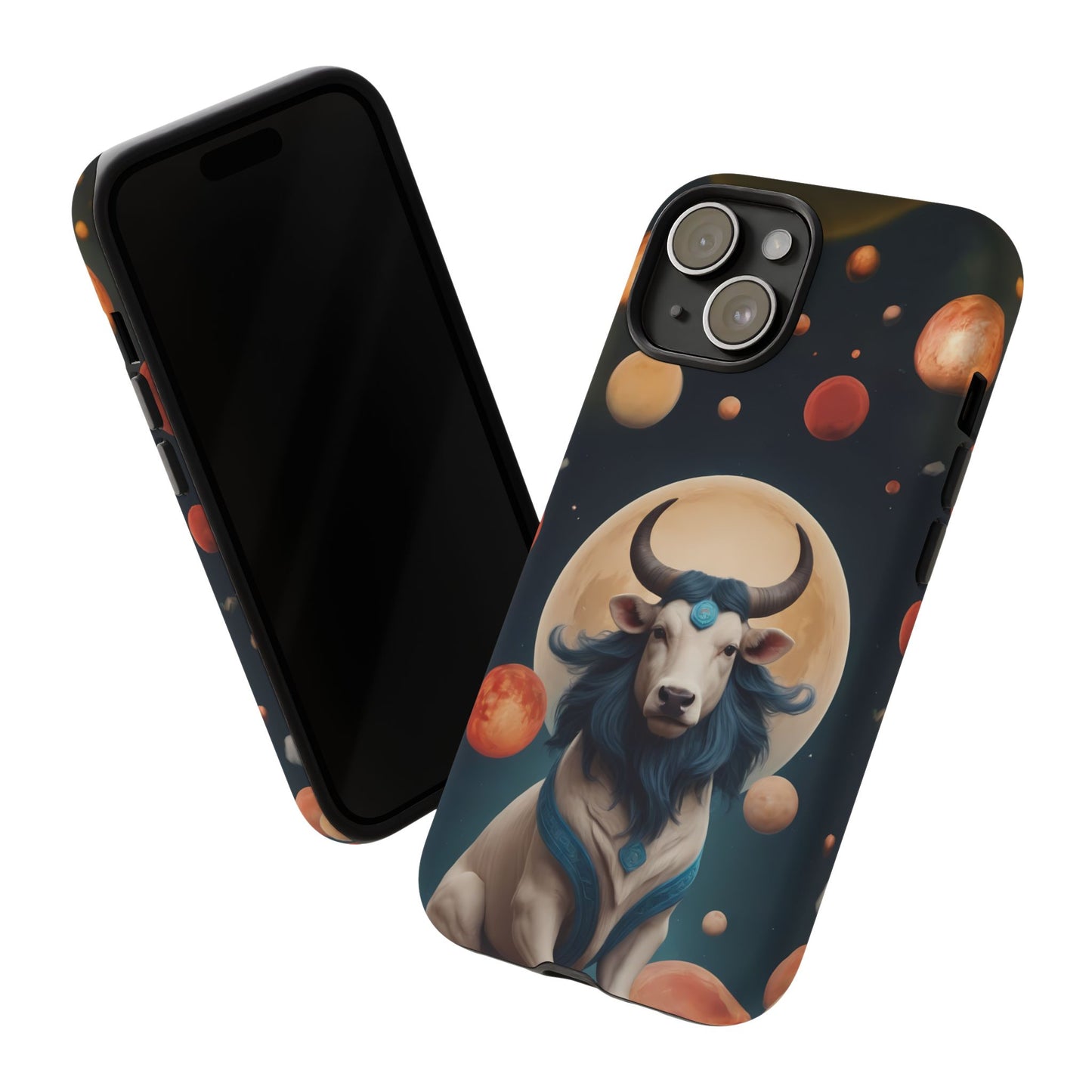 Chinese Zodiac Ox Phone Case for iPhone 8–16 Pro Max, iPhone 8 Plus–13 Mini, iPhone XS–XS Max, iPhone 11–14 Pro Max - Designed by Thalia