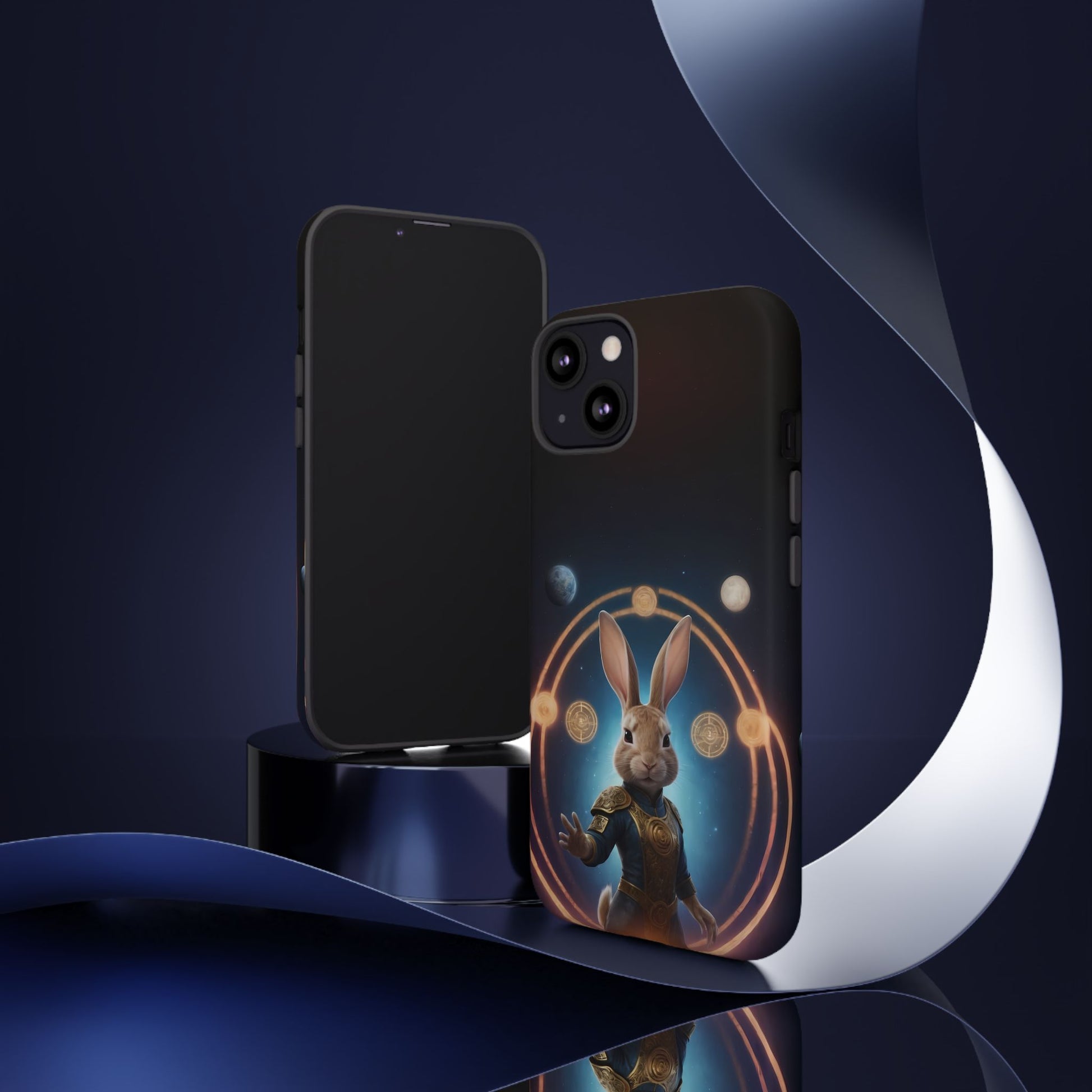 Chinese Zodiac Rabbit Phone Case for iPhone 8–16 Pro Max, iPhone 8 Plus–13 Mini, iPhone XS–XS Max, iPhone 11–14 Pro Max - Designed by Thalia