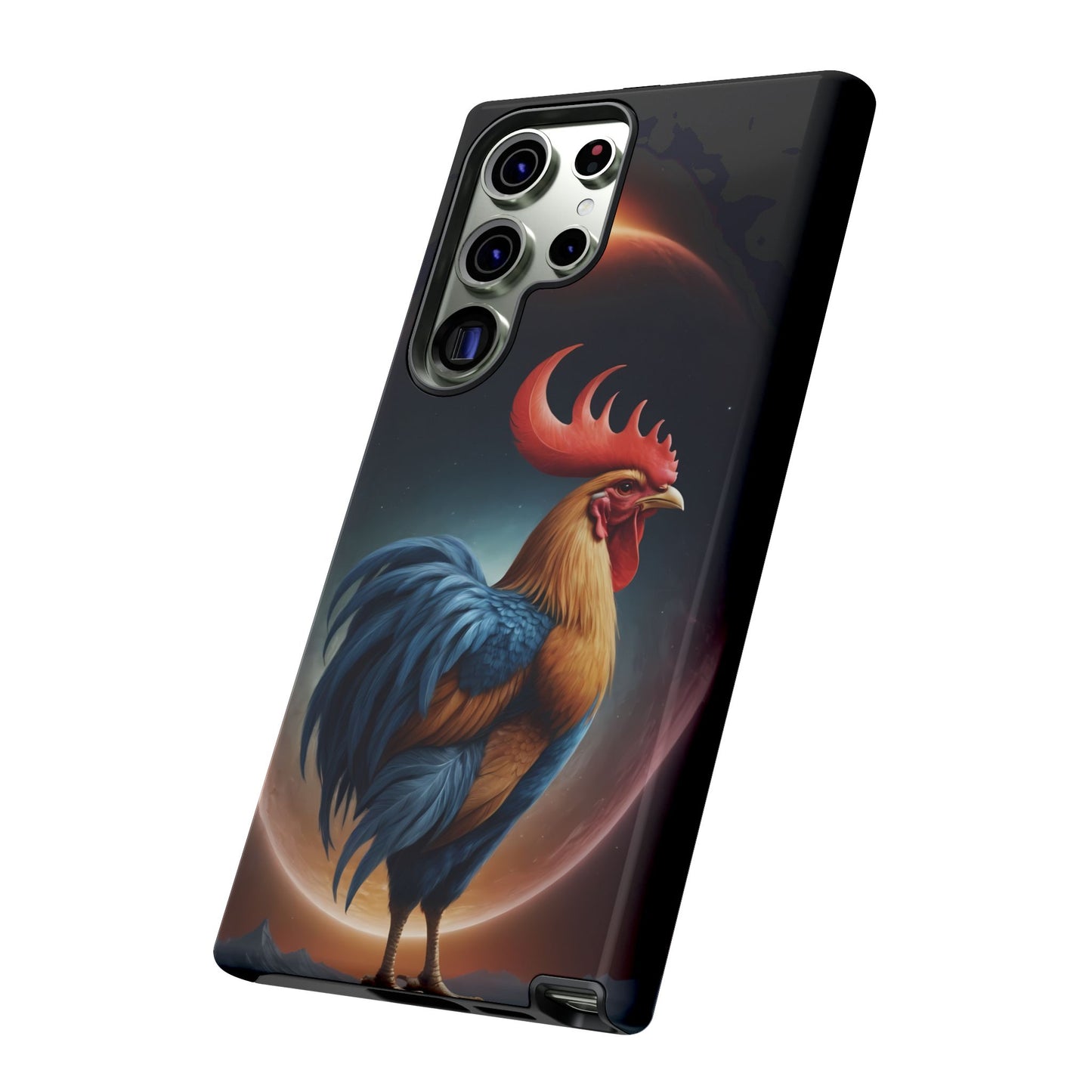 Chinese Zodiac Rooster Custom Phone Case for iPhone 8–16 Pro Max, Pixel 5–8 Pro, Galaxy S10–S24 Ultra - Designed by Thalia