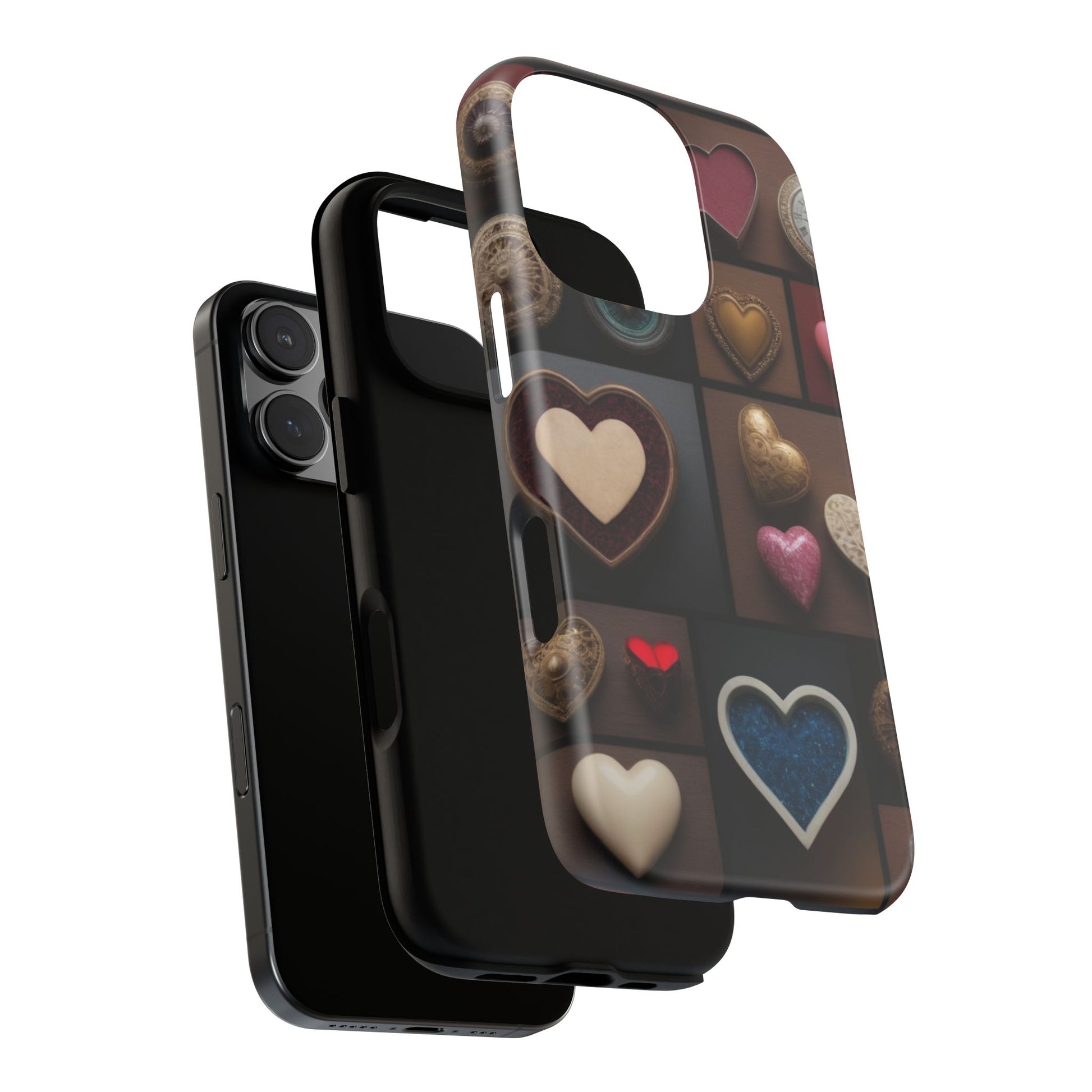 Love Button Phone Case for iPhone 8–16 Pro Max, Pixel 5–8 Pro, Galaxy S10–S24 Ultra - Designed by Thalia