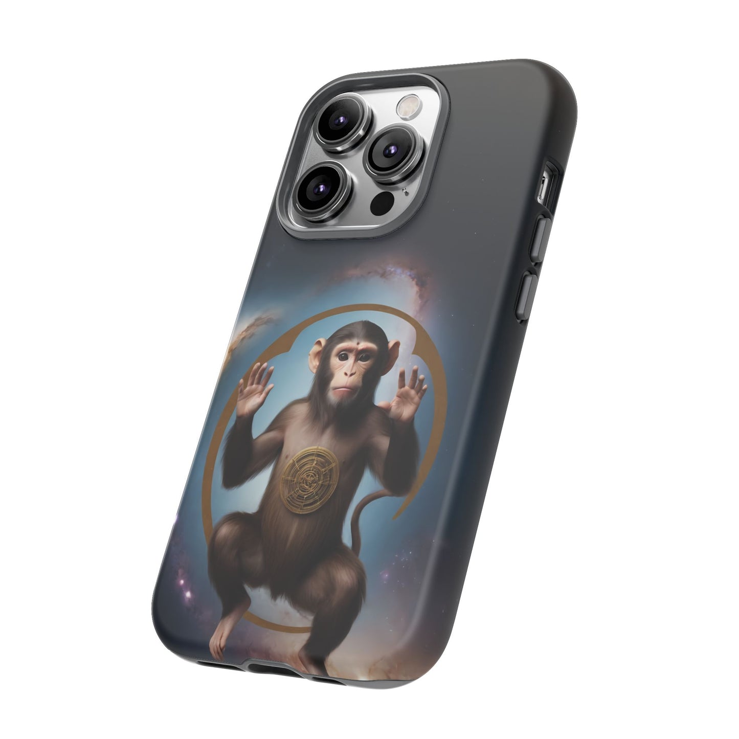 Chinese Zodiac Monkey Custom Phone Case for iPhone 8–16 Pro Max, Pixel 5–8 Pro, Galaxy S10–S24 Ultra - Designed by Thalia