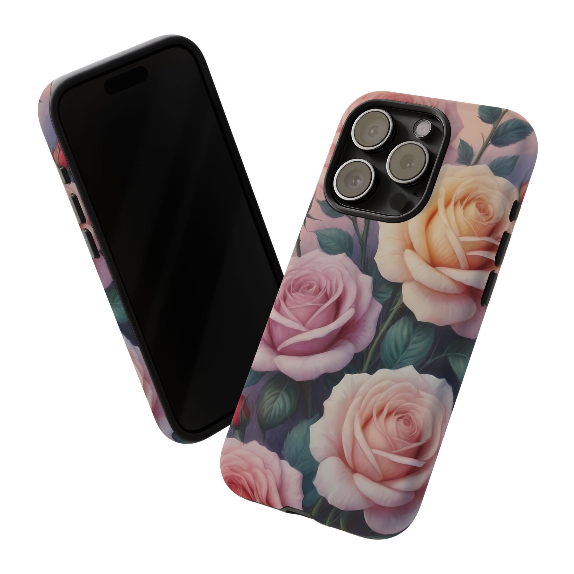 Bloom with Style - Roses Phone Case for iPhone 8–16 Pro Max, Pixel 5–8 Pro, Galaxy S10–S24 Ultra - Designed by Thalia