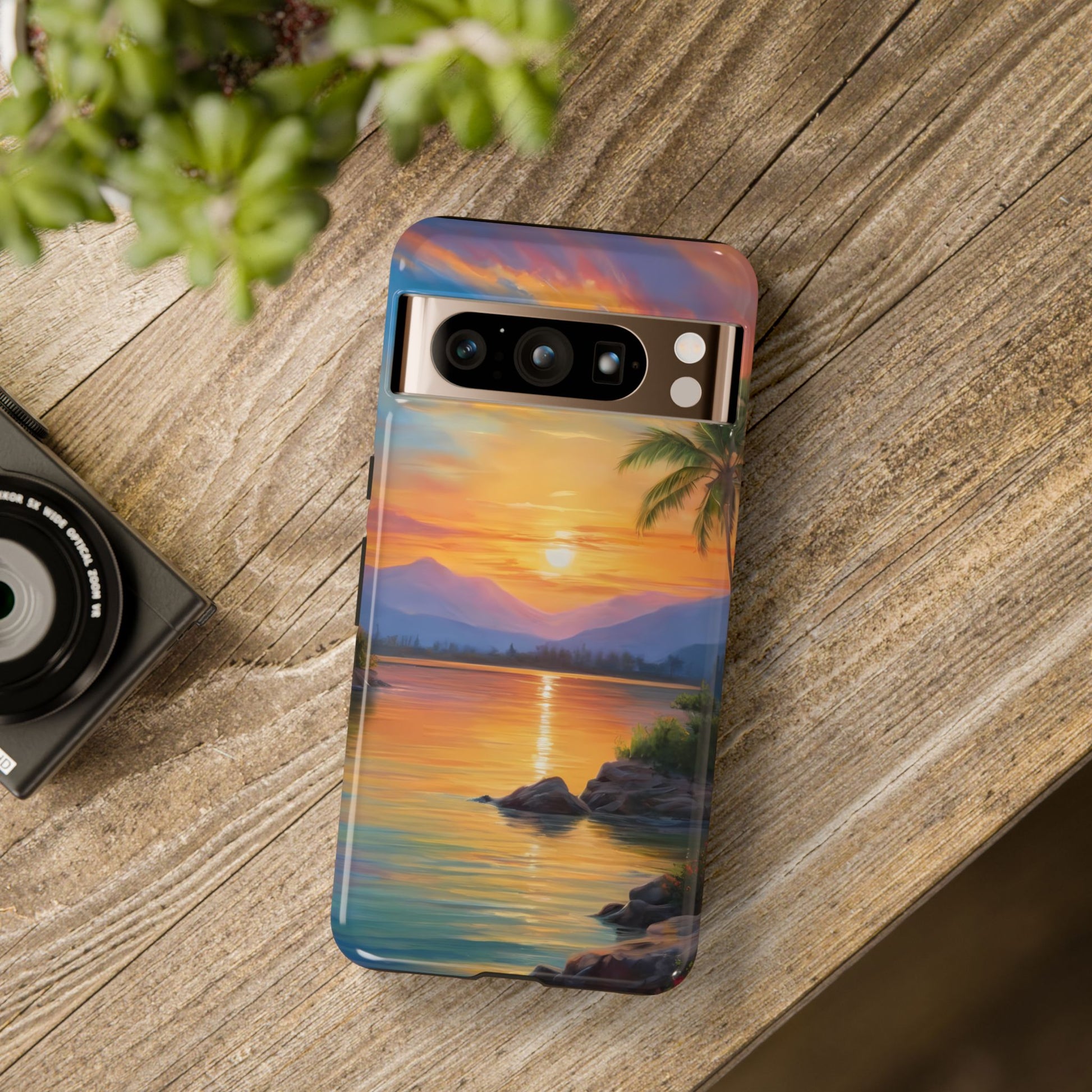 Sunset Serenade Phone Case for Google Pixel 8–Pixel 8 Pro, Pixel 7, Pixel 6 Pro, Pixel 6, Pixel 5 5G - Designed by Thalia