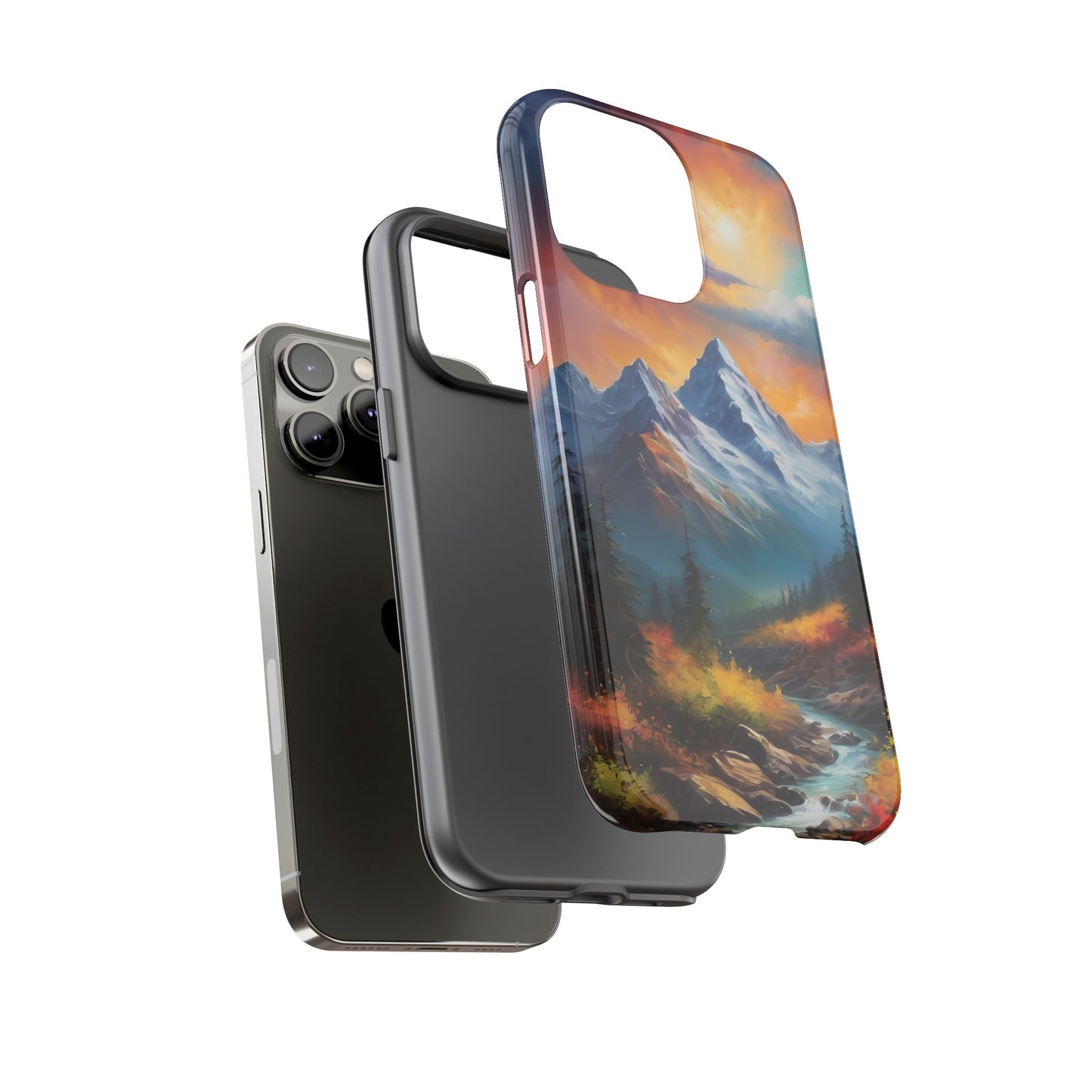 Mystic Mountains Phone Case for iPhone 8–16 Pro Max, Pixel 5–8 Pro, Galaxy S10–S24 Ultra - Designed by Thalia