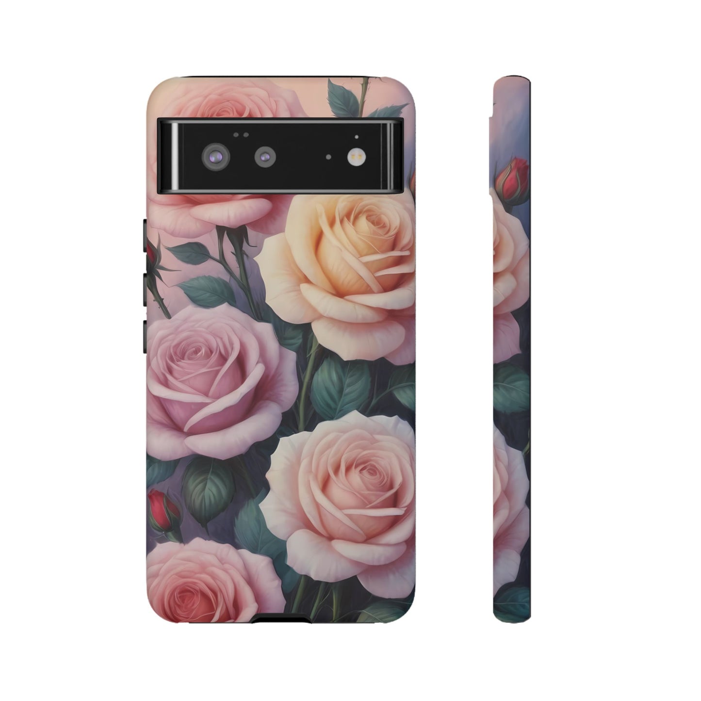 Bloom with Style - Roses Phone Case for iPhone 8–16 Pro Max, Pixel 5–8 Pro, Galaxy S10–S24 Ultra - Designed by Thalia