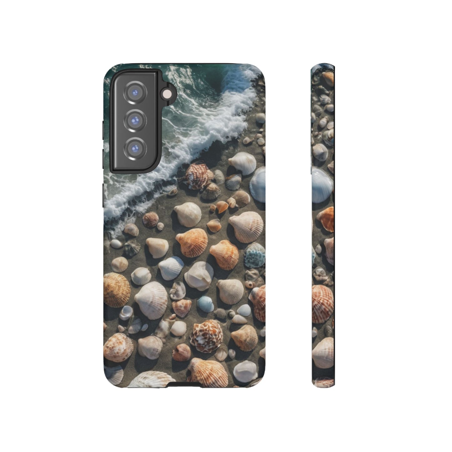 She Sells Sea Shells Custom Phone Case for Samsung Galaxy S10–S10 Plus, S20–S20 Ultra, S21, S22, S23, S24 Ultra - Designed by Thalia