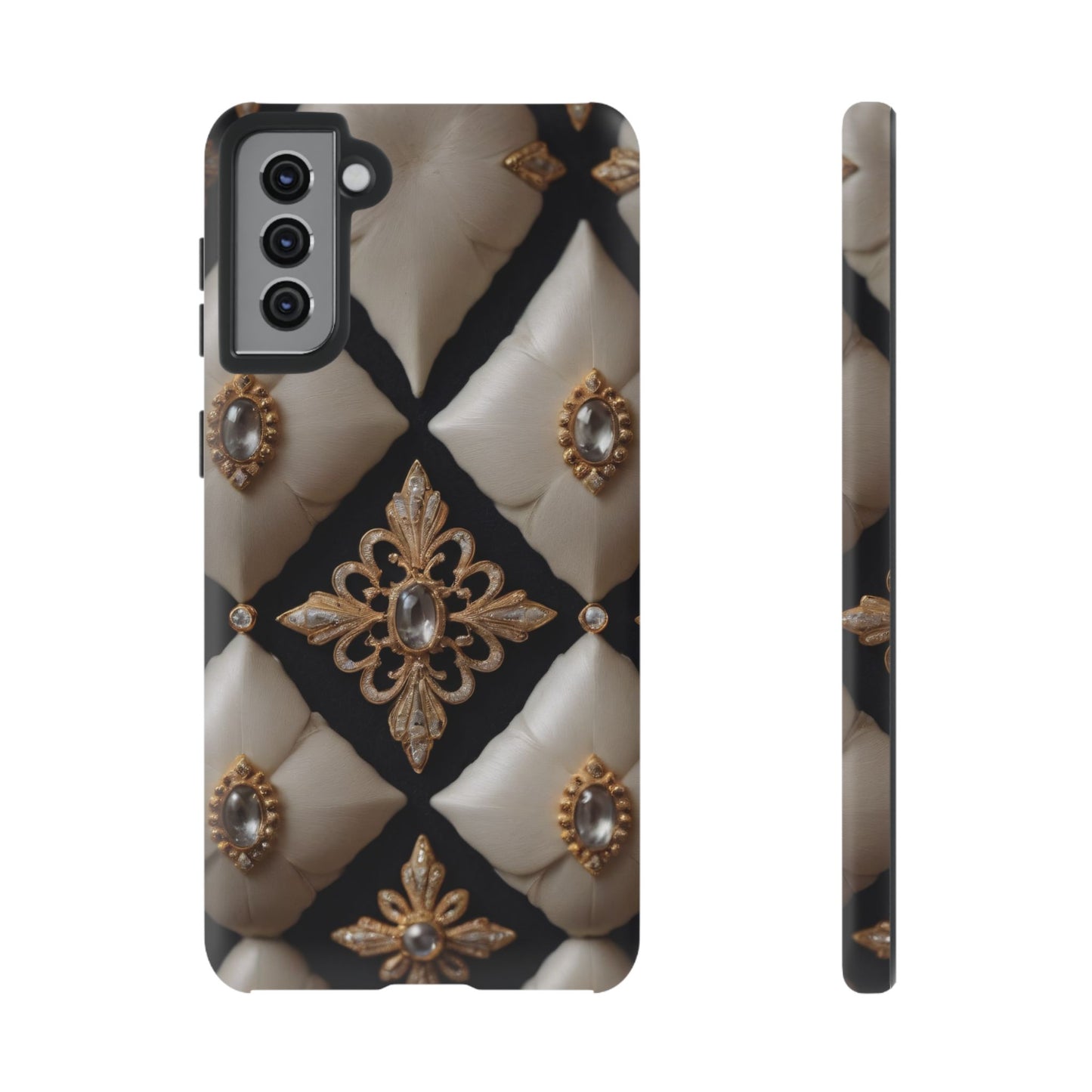 Diamond Solstice Custom Phone Case for iPhone 8–16 Pro Max, Pixel 5–8 Pro, Galaxy S10–S24 Ultra - Designed by Thalia