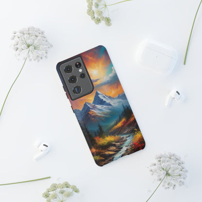 Mystic Mountains Phone Case for iPhone 8–16 Pro Max, Pixel 5–8 Pro, Galaxy S10–S24 Ultra - Designed by Thalia