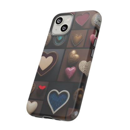 Love Button Phone Case for iPhone 8–16 Pro Max, Pixel 5–8 Pro, Galaxy S10–S24 Ultra - Designed by Thalia