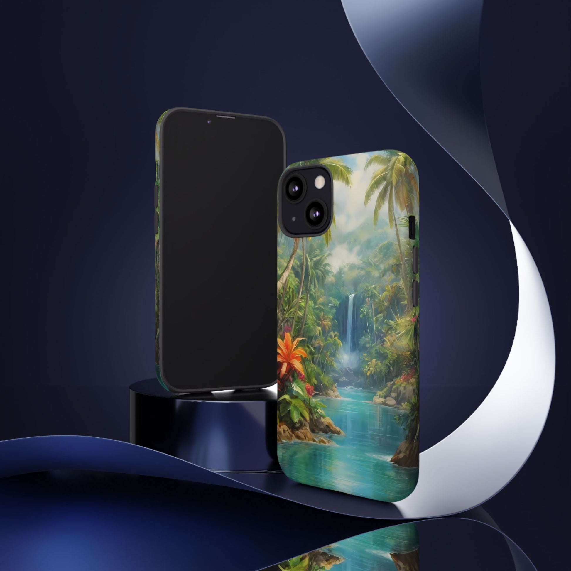 Tropical Paradise Phone Case for iPhone 8–16 Pro Max, iPhone 8 Plus–13 Mini, iPhone XS–XS Max, iPhone 11–14 Pro Max - Designed by Thalia