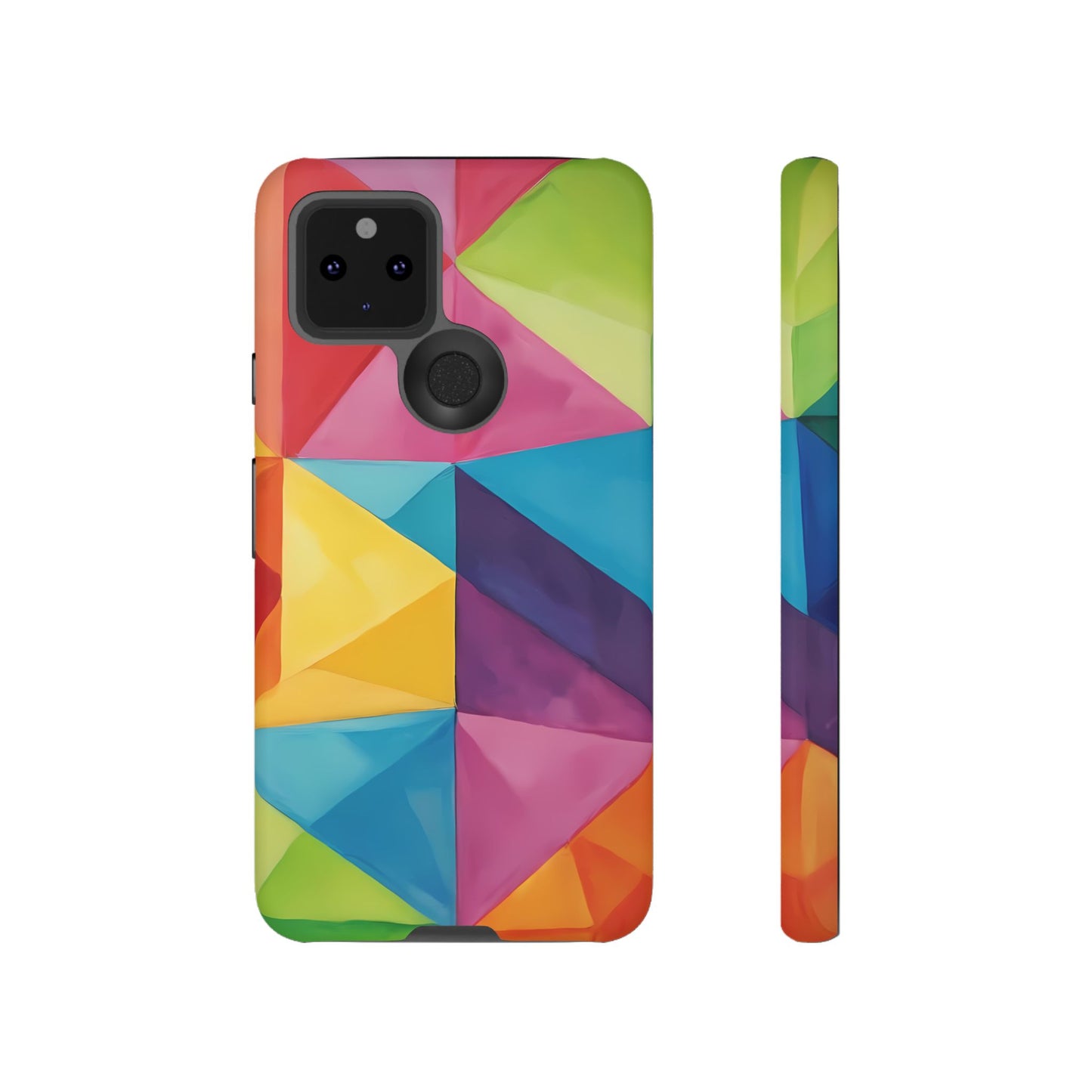 Geometric Play Phone Case for iPhone 8–16 Pro Max, Pixel 5–8 Pro, Galaxy S10–S24 Ultra - Designed by Thalia