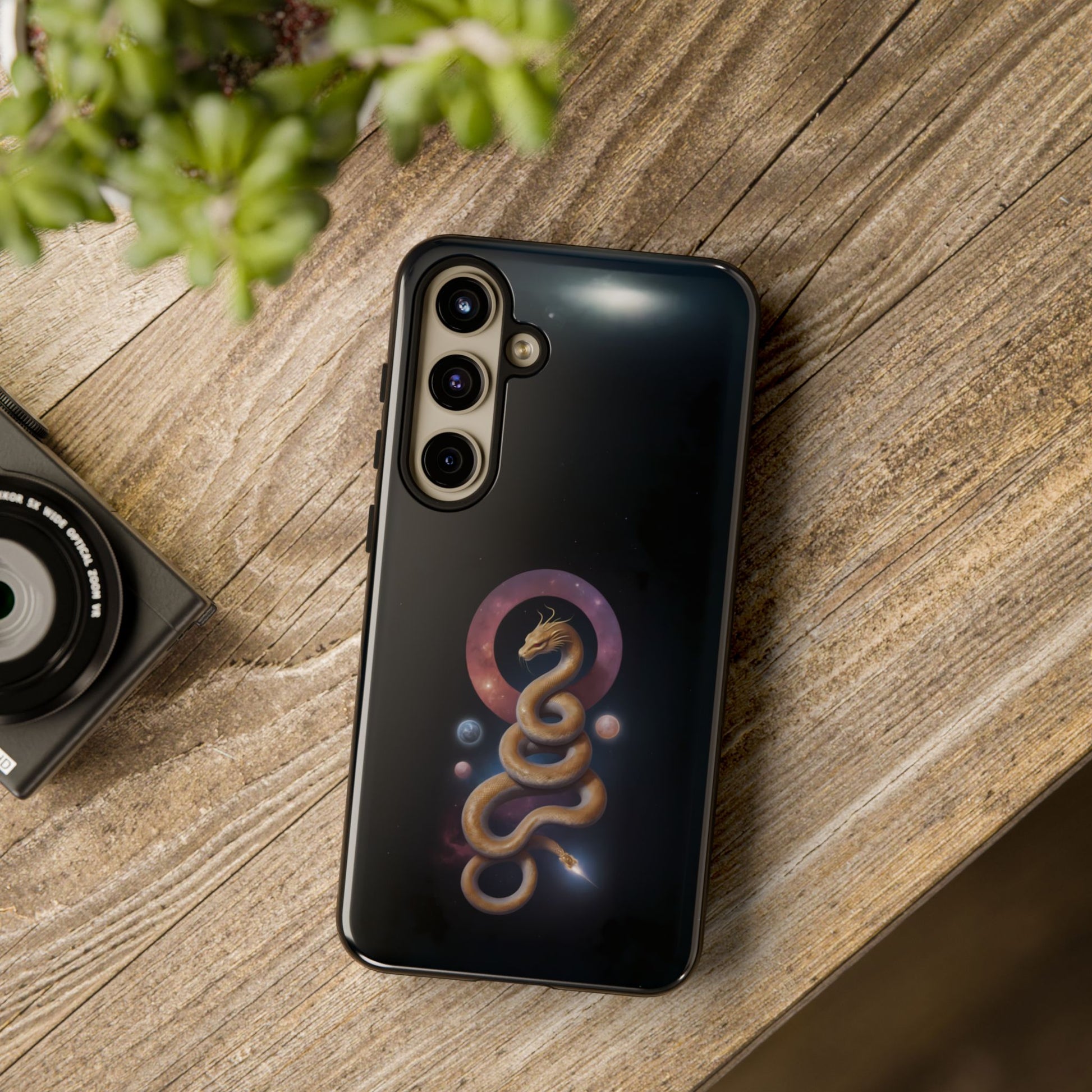 Chinese Zodiac Snake Phone Case for Samsung Galaxy S10–S24 - Designed by Thalia