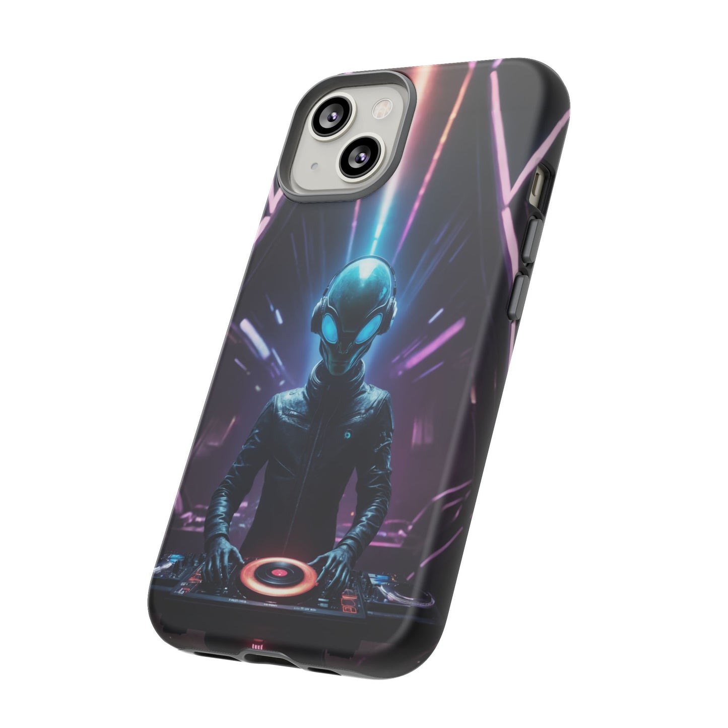 Alien DJ Phone Case for iPhone 8–16 Pro Max, Pixel 5–8 Pro, Galaxy S10–S24 Ultra - Designed by Thalia