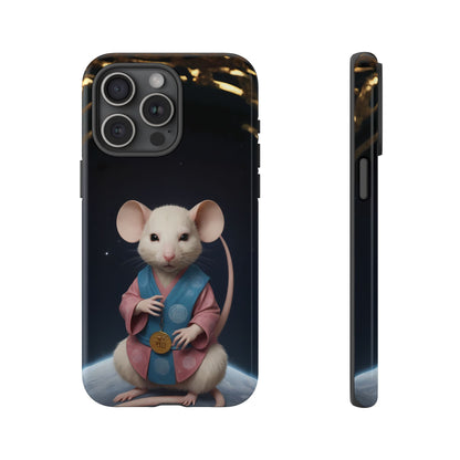 Chinese Zodiac Rat Phone Case for iPhone 8–16 Pro Max, iPhone 8 Plus–13 Mini, iPhone XS–XS Max, iPhone 11–14 Pro Max - Designed by Thalia