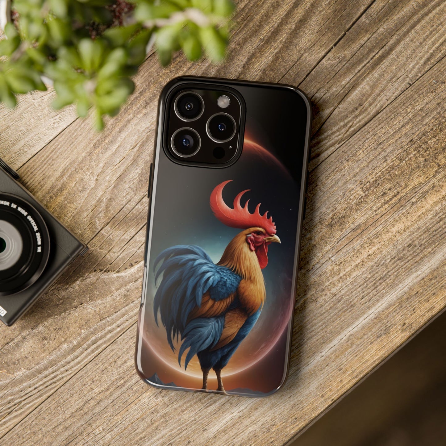 Chinese Zodiac Rooster Custom Phone Case for iPhone 8–16 Pro Max, Pixel 5–8 Pro, Galaxy S10–S24 Ultra - Designed by Thalia