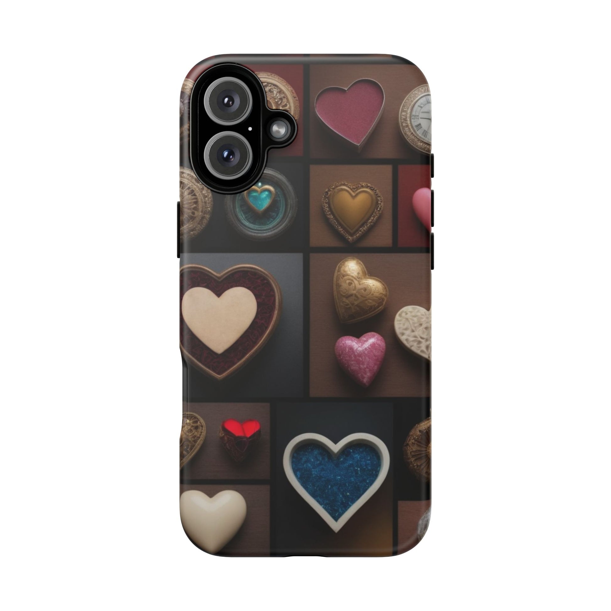 Love Button Phone Case for iPhone 8–16 Pro Max, Pixel 5–8 Pro, Galaxy S10–S24 Ultra - Designed by Thalia