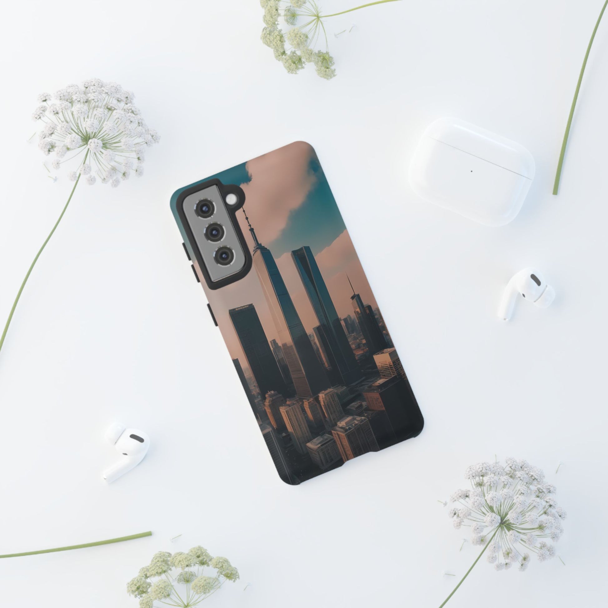 City Skylines Custom Phone Case for Samsung Galaxy S10–S10 Plus, S20–S20 Ultra, S21, S22, S23, S24 Ultra - Designed by Thalia