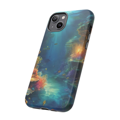 Oceanic Depths Stylish Unique UV Protected Phone Case for iPhone 8–16 Pro Max, iPhone 8 Plus–13 Mini, iPhone XS–XS Max, iPhone 11–14 Pro Max - Designed by Thalia