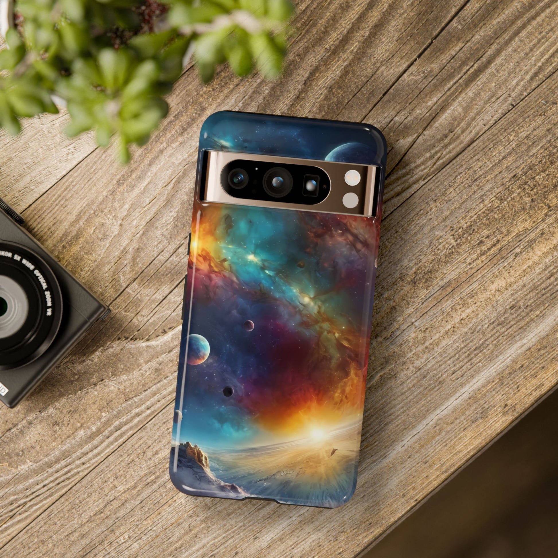 Cosmic Voyage Phone Case for iPhone 8–16 Pro Max, Pixel 5–8 Pro, Galaxy S10–S24 Ultra - Designed by Thalia