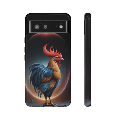 Chinese Zodiac Rooster Custom Phone Case for iPhone 8–16 Pro Max, Pixel 5–8 Pro, Galaxy S10–S24 Ultra - Designed by Thalia