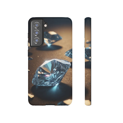 Raining Diamonds Custom Phone Case for Samsung Galaxy S10–S10 Plus, S20–S20 Ultra, S21, S22, S23, S24 Ultra - Designed by Thalia