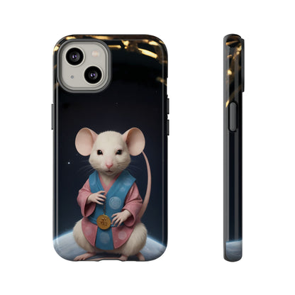 Chinese Zodiac Rat Phone Case for iPhone 8–16 Pro Max, iPhone 8 Plus–13 Mini, iPhone XS–XS Max, iPhone 11–14 Pro Max - Designed by Thalia